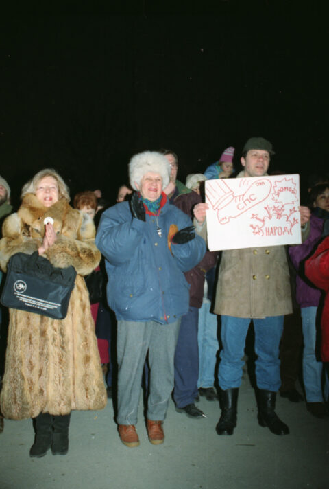 Dragan Gojić — fotografija sa protesta 96/97