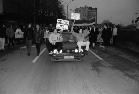 Dragan Gojić — fotografija sa protesta 96/97