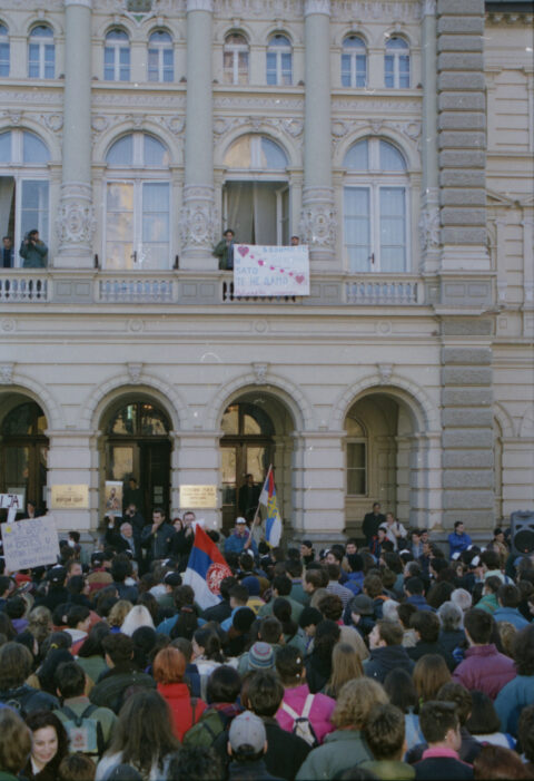 Dragan Gojić — fotografija sa protesta 96/97