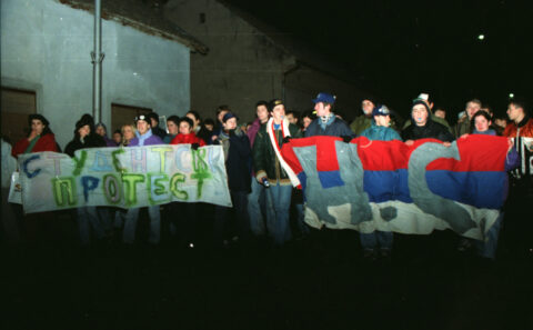 Dragan Gojić — fotografija sa protesta 96/97