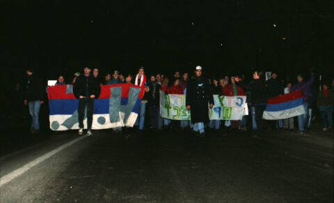 Dragan Gojić — fotografija sa protesta 96/97