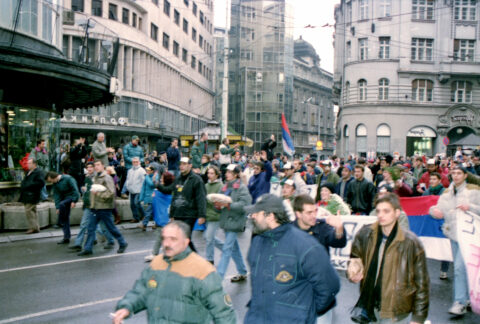Dragan Gojić — fotografija sa protesta 96/97