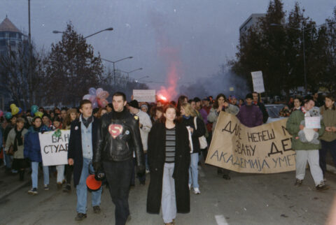 Dragan Gojić — fotografija sa protesta 96/97