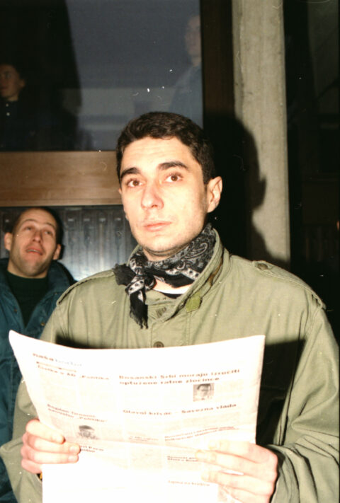Dragan Gojić — fotografija sa protesta 96/97