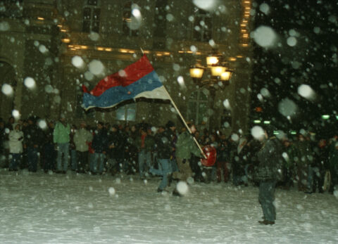 Dragan Gojić — fotografija sa protesta 96/97