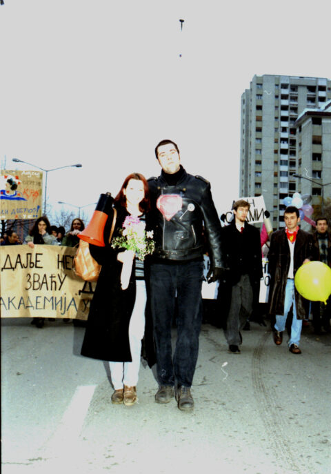 Dragan Gojić — fotografija sa protesta 96/97