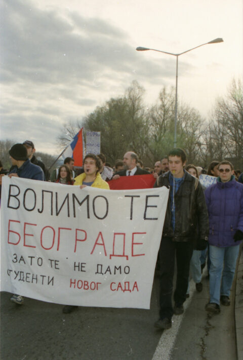 Dragan Gojić — fotografija sa protesta 96/97