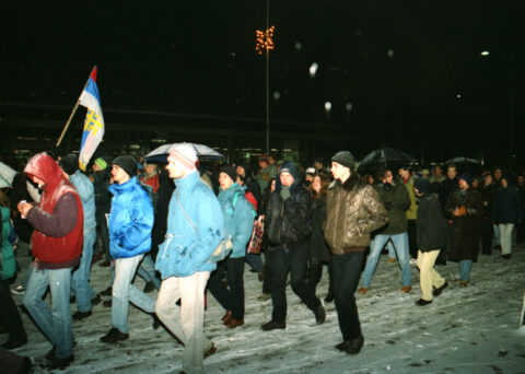Dragan Gojić — fotografija sa protesta 96/97