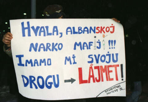 Dragan Gojić — fotografija sa protesta 96/97