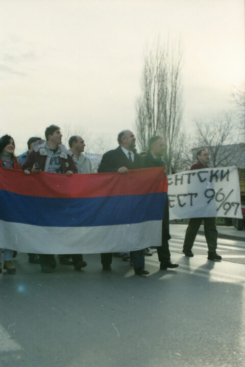 Dragan Gojić — fotografija sa protesta 96/97