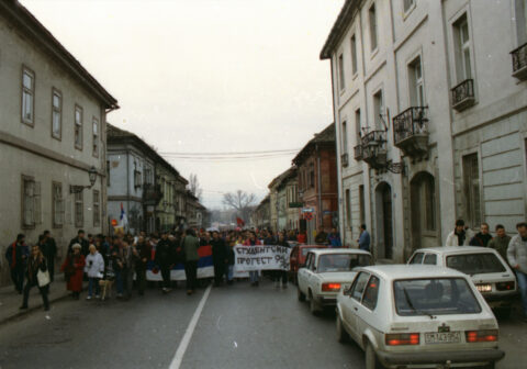 Dragan Gojić — fotografija sa protesta 96/97