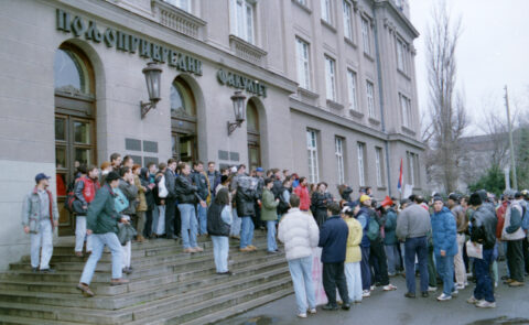 Dragan Gojić — fotografija sa protesta 96/97