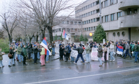Dragan Gojić — fotografija sa protesta 96/97