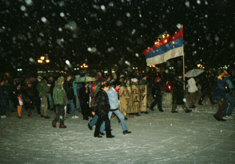 Dragan Gojić — fotografija sa protesta 96/97
