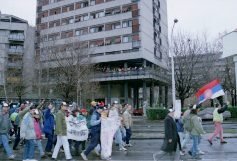 Dragan Gojić — fotografija sa protesta 96/97