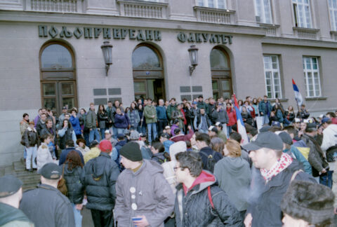 Dragan Gojić — fotografija sa protesta 96/97