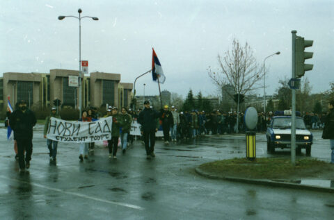 Dragan Gojić — fotografija sa protesta 96/97