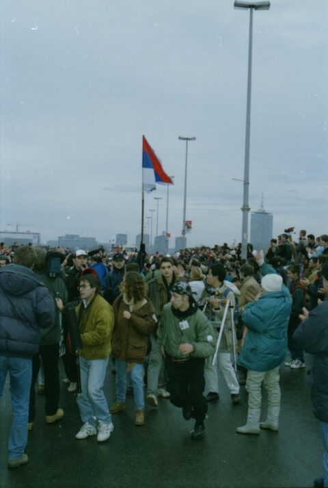 Dragan Gojić — fotografija sa protesta 96/97