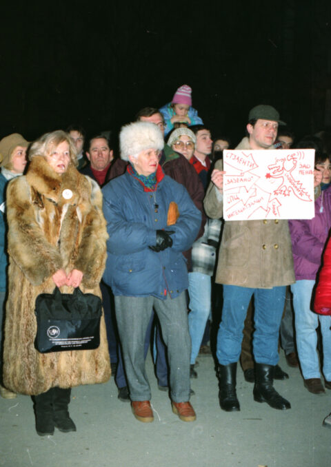 Dragan Gojić — fotografija sa protesta 96/97