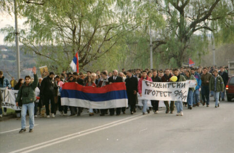 Dragan Gojić — fotografija sa protesta 96/97