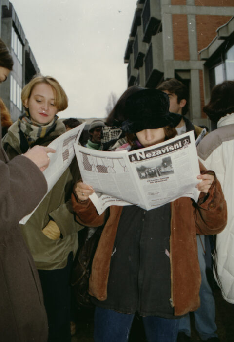 Dragan Gojić — fotografija sa protesta 96/97