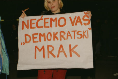 Dragan Gojić — fotografija sa protesta 96/97