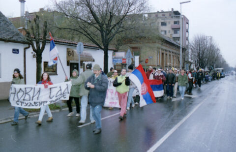 Dragan Gojić — fotografija sa protesta 96/97