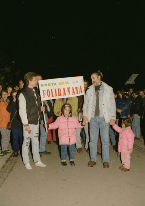 Dragan Gojić — fotografija sa protesta 96/97