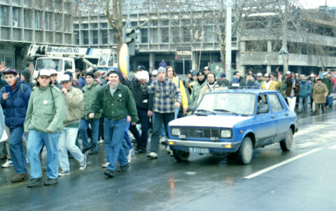 Dragan Gojić — fotografija sa protesta 96/97