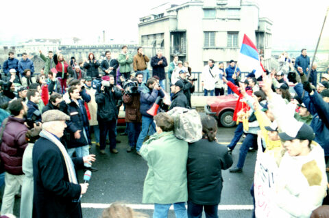 Dragan Gojić — fotografija sa protesta 96/97