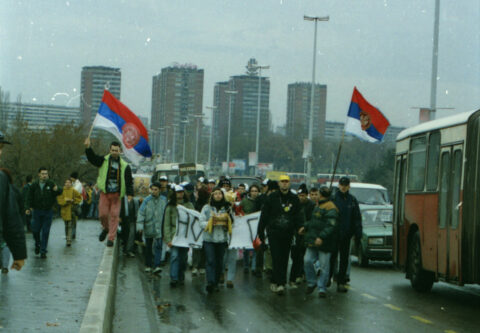 Dragan Gojić — fotografija sa protesta 96/97