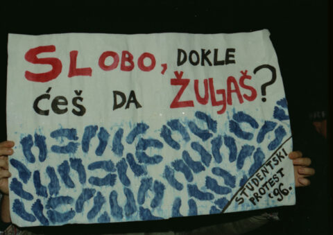 Dragan Gojić — fotografija sa protesta 96/97