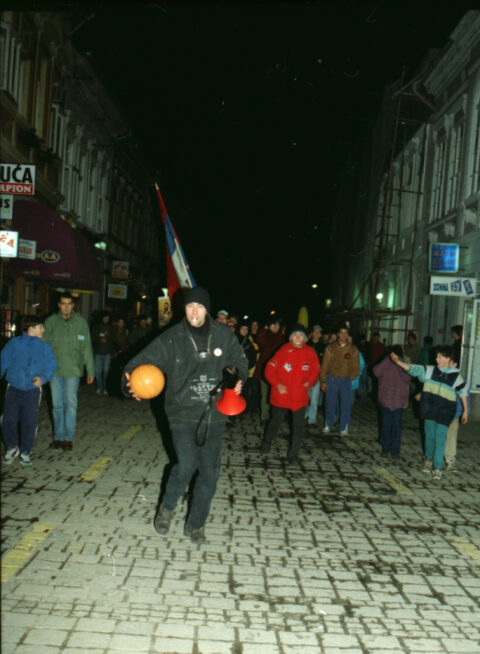 Dragan Gojić — fotografija sa protesta 96/97