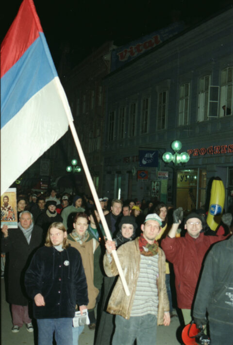Dragan Gojić — fotografija sa protesta 96/97