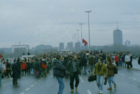 Dragan Gojić — fotografija sa protesta 96/97