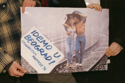 Dragan Gojić — fotografija sa protesta 96/97