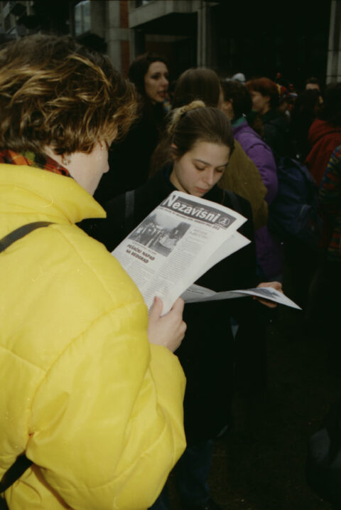 Dragan Gojić — fotografija sa protesta 96/97