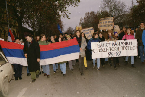 Dragan Gojić — fotografija sa protesta 96/97
