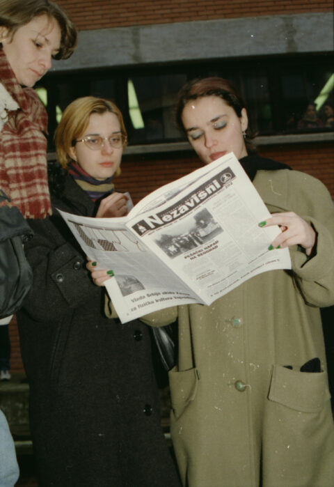 Dragan Gojić — fotografija sa protesta 96/97