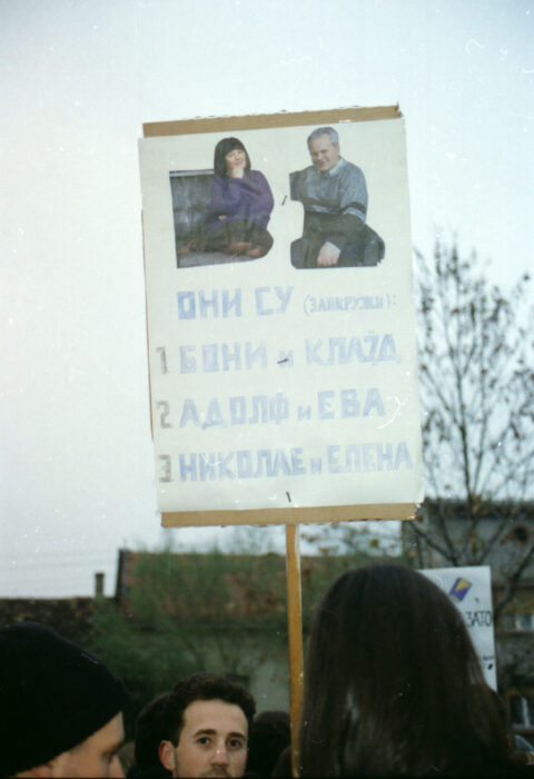 Dragan Gojić — fotografija sa protesta 96/97