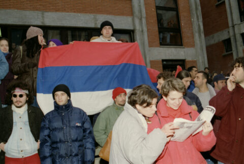 Dragan Gojić — fotografija sa protesta 96/97