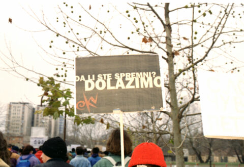 Dragan Gojić — fotografija sa protesta 96/97