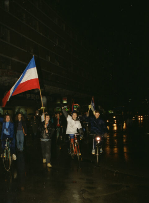 Dragan Gojić — fotografija sa protesta 96/97