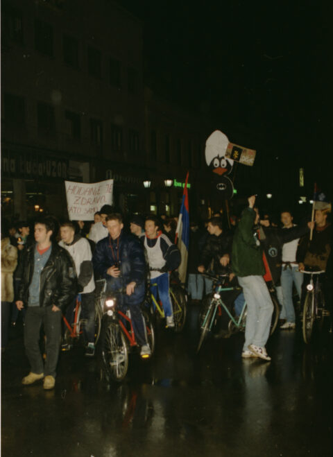 Dragan Gojić — fotografija sa protesta 96/97
