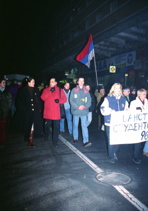 Dragan Gojić — fotografija sa protesta 96/97
