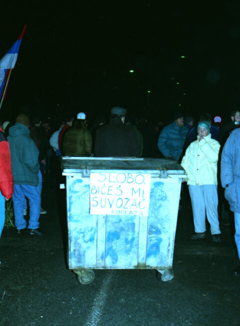 Dragan Gojić — fotografija sa protesta 96/97