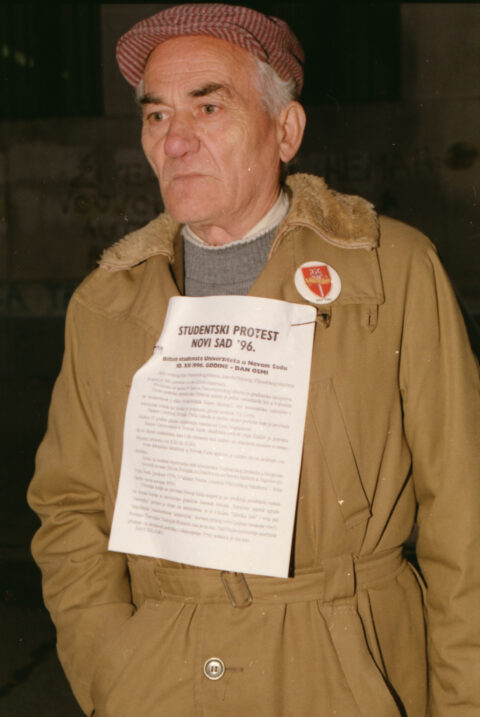 Dragan Gojić — fotografija sa protesta 96/97