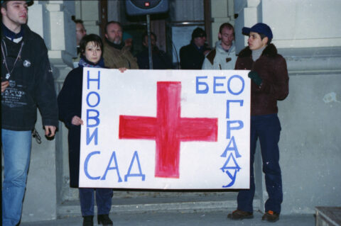 Dragan Gojić — fotografija sa protesta 96/97