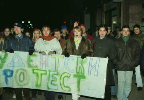 Dragan Gojić — fotografija sa protesta 96/97