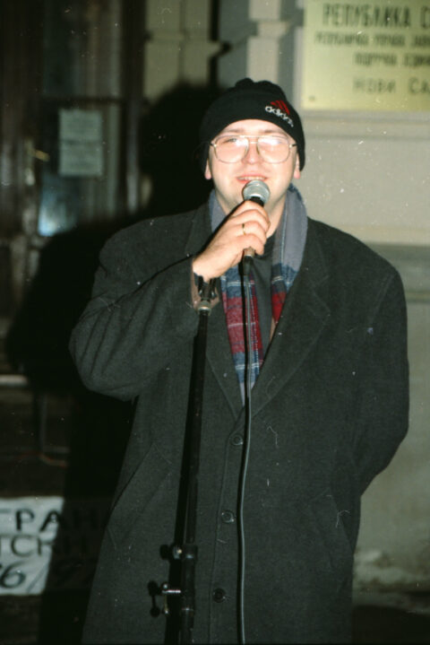 Dragan Gojić — fotografija sa protesta 96/97
